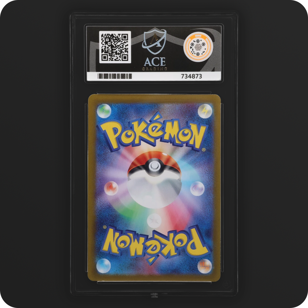 N's Zorua 108/100 Battle Partners Ace Grading 10 — back of the graded slab