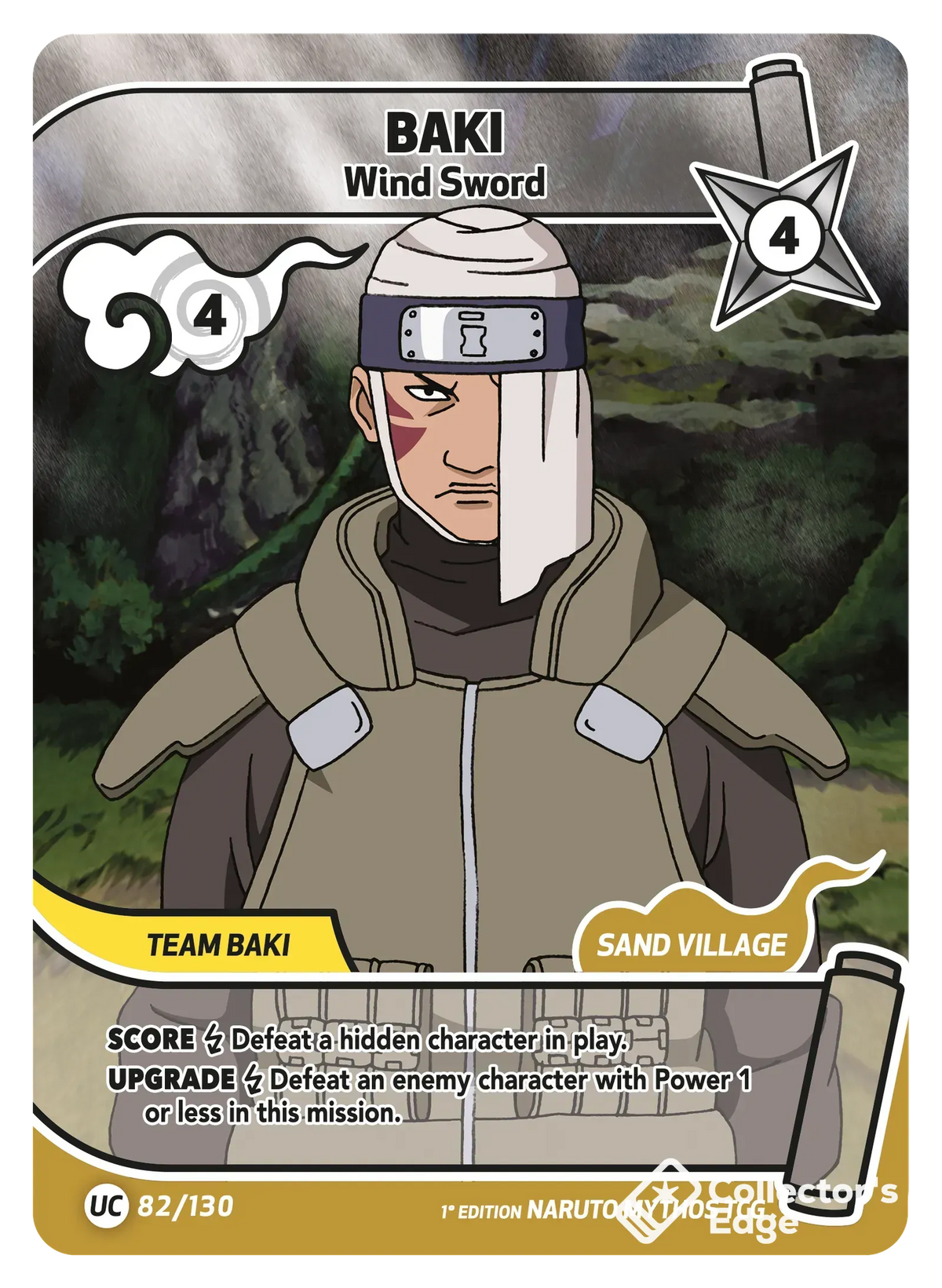 Baki - Wind Sword - 082/130 - Full Art 082/130 Full Art, Set 01 Naruto Mythos card