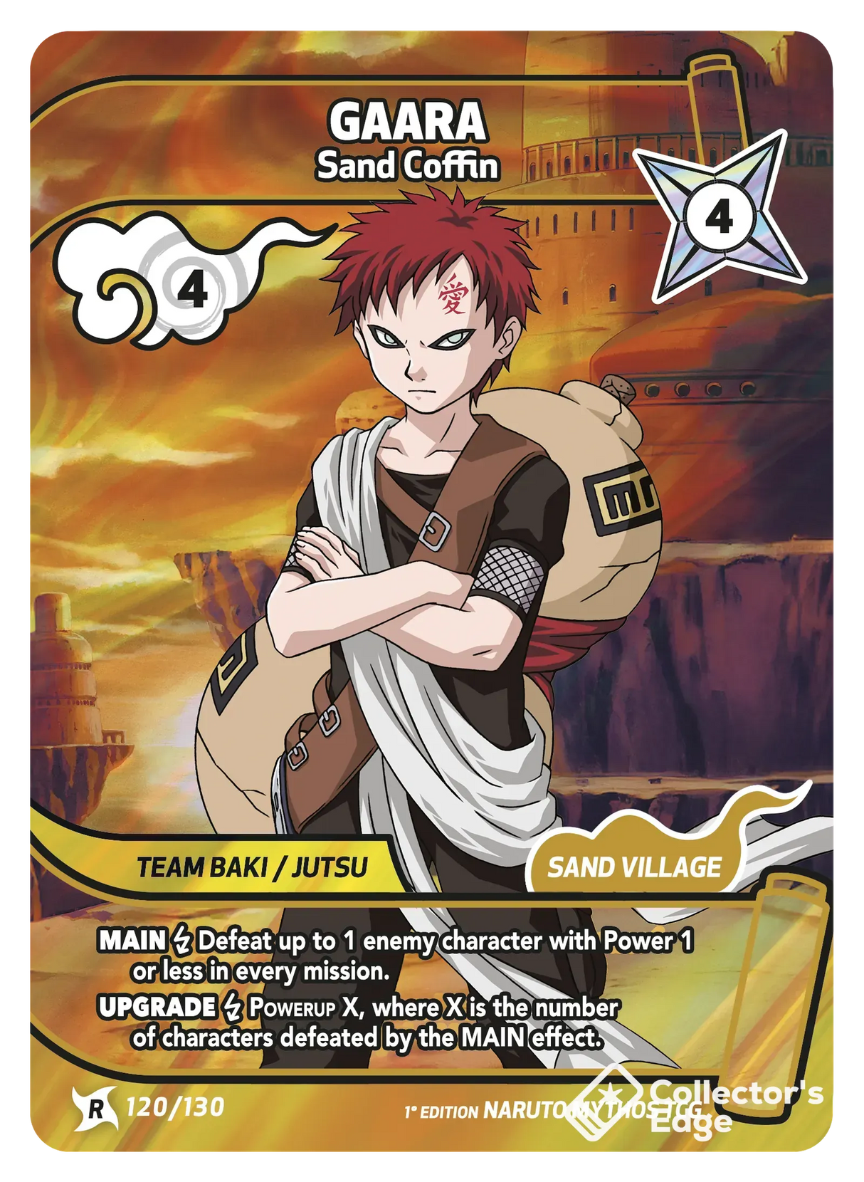 Naruto Mythos - Set 01 - Gaara - Sand Coffin - 120/130 - Standard