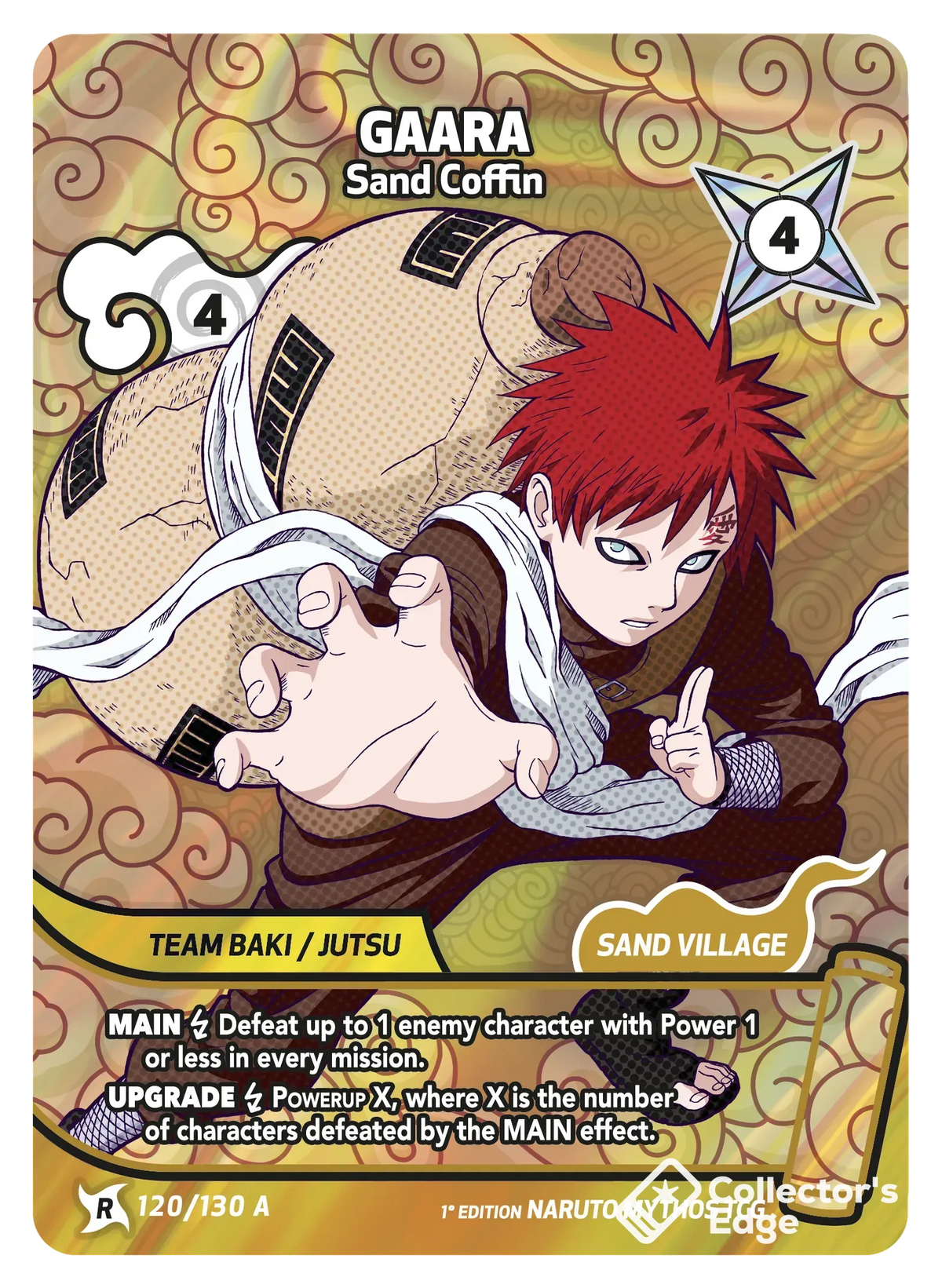 Gaara - Sand Coffin 120/130, Set 01 Naruto Mythos card