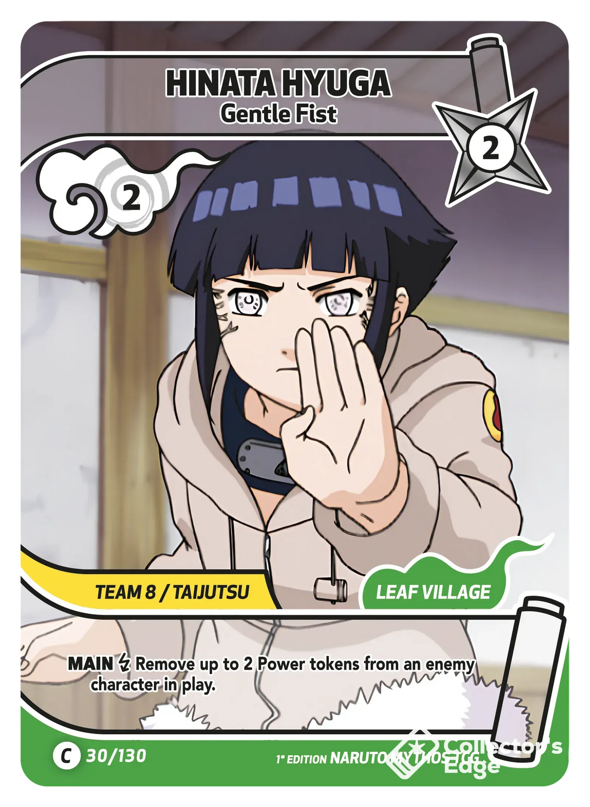 Hinata Hyuga - Gentle Fist - 030/130 - Full Art 030/130 Full Art, Set 01 Naruto Mythos card