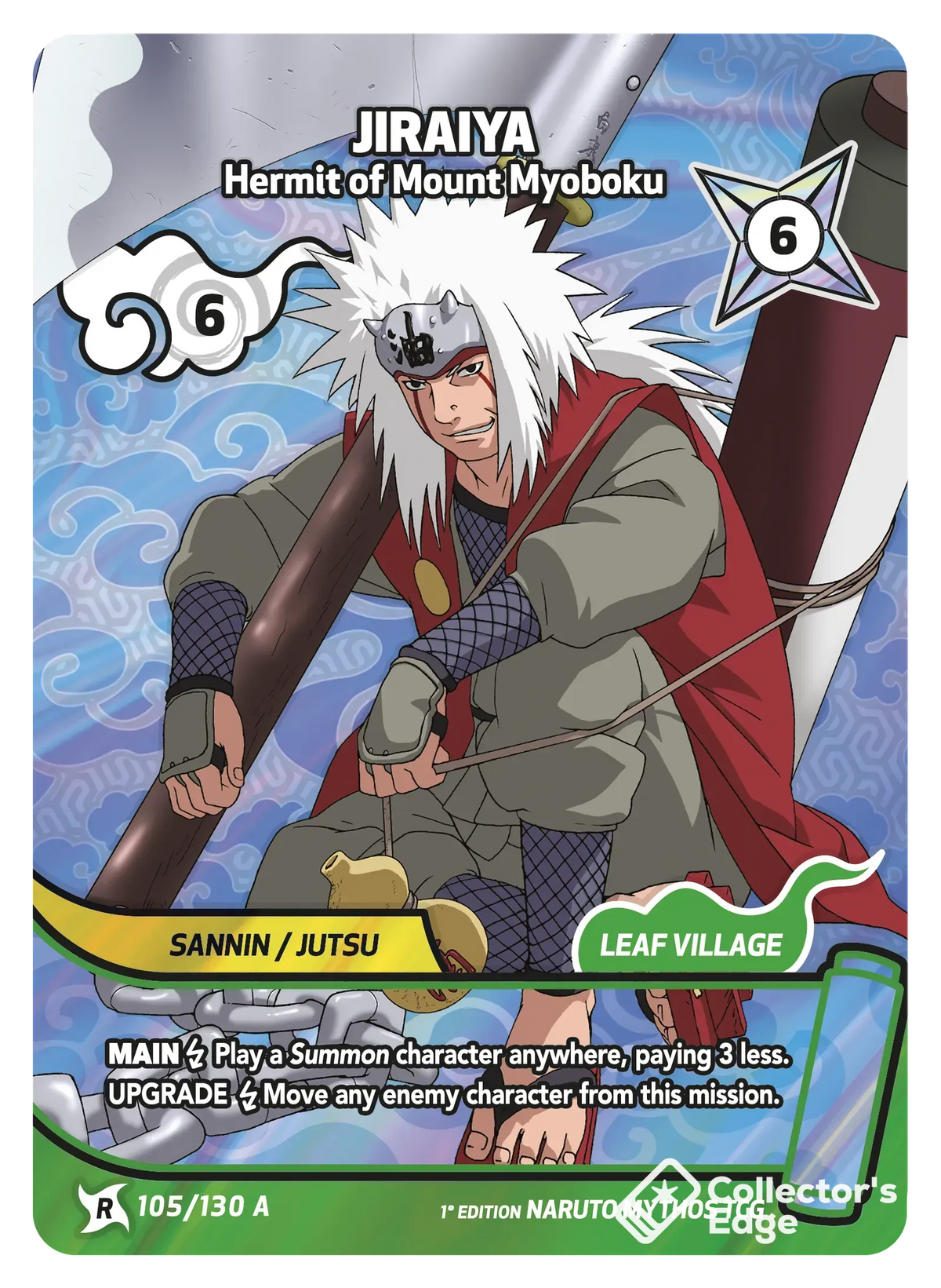 Jiraiya - Hermit of Mount Myoboku 105/130, Set 01 Naruto Mythos card