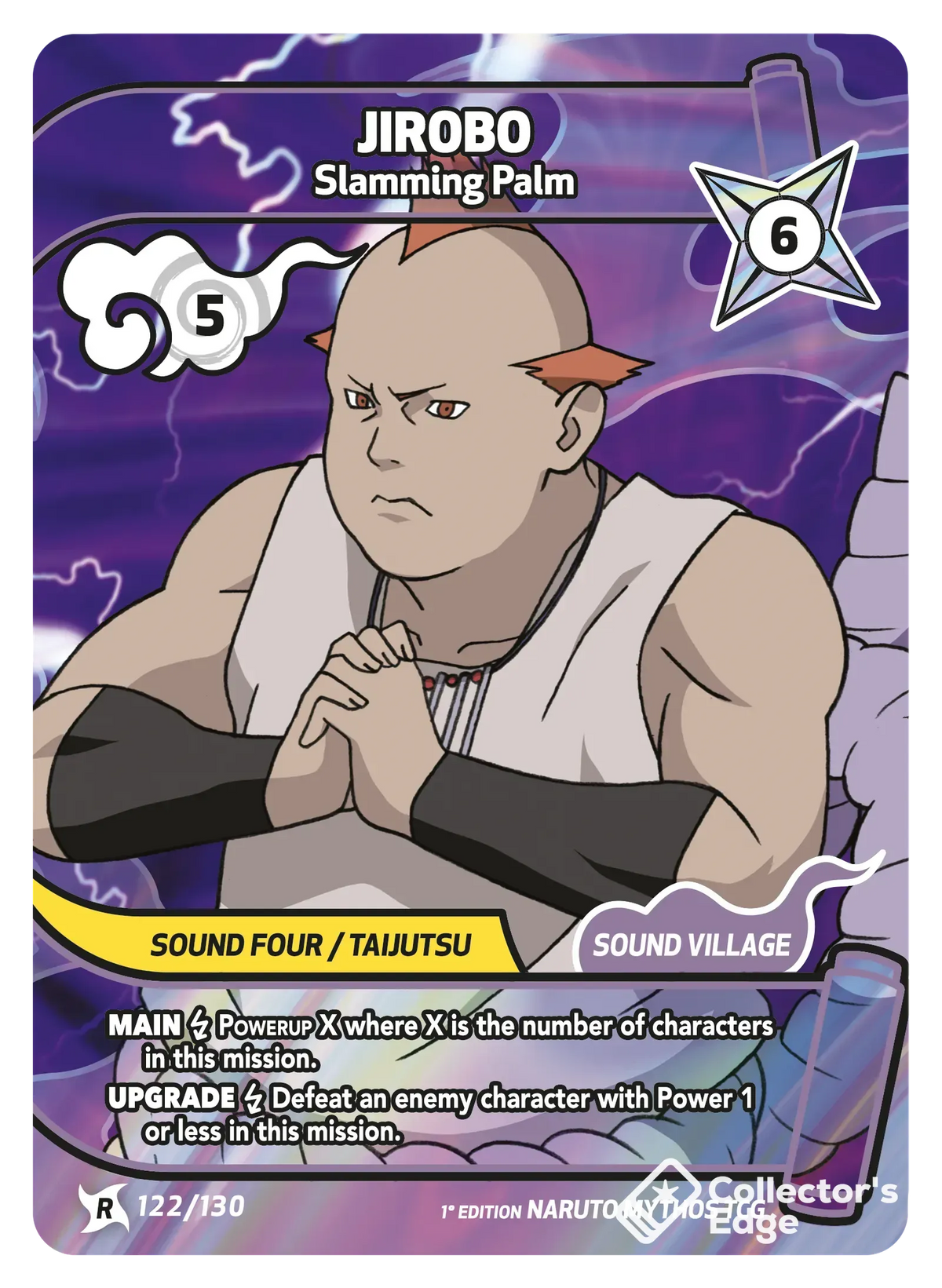 Jirobo - Slamming Palm 122/130, Set 01 Naruto Mythos card