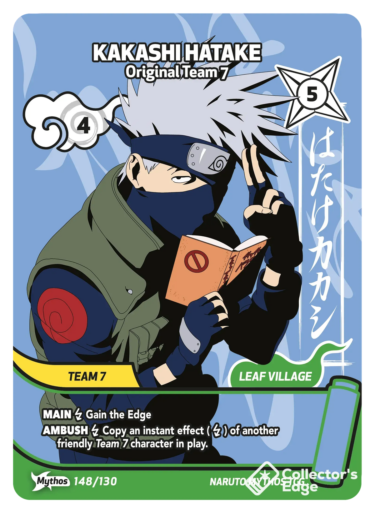 Kakashi Hatake - Original Team 7 148/130, Set 01 Naruto Mythos card