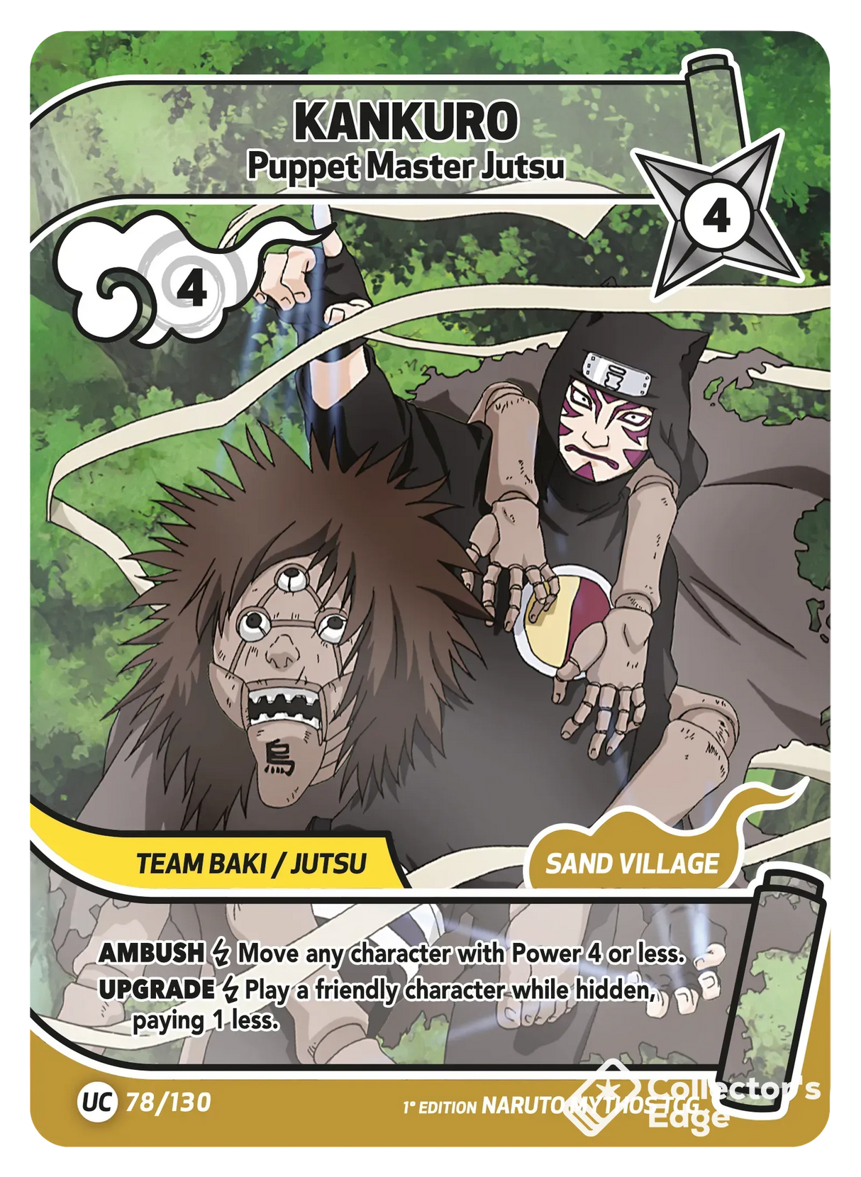 Naruto Mythos - Set 01 - Kankuro - Puppet Master Jutsu - 078/130 - Full Art