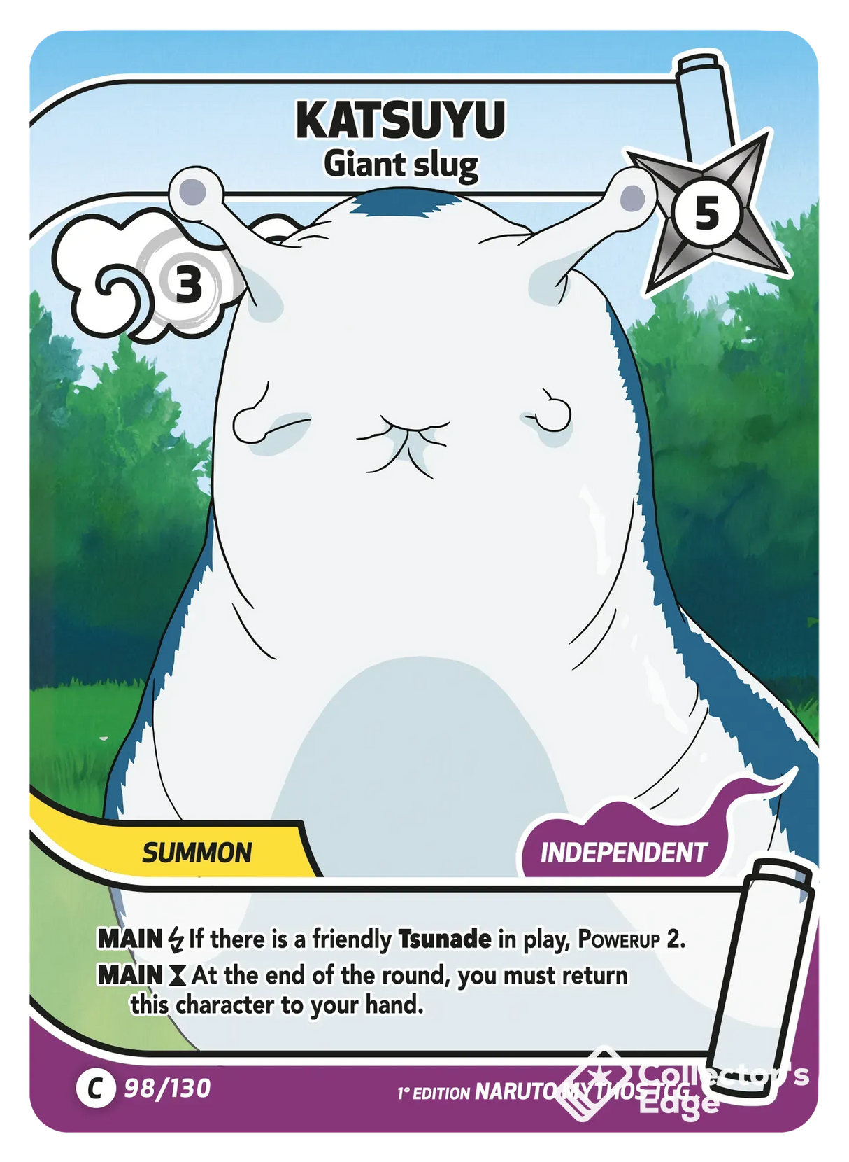 Naruto Mythos - Set 01 - Katsuyu - Giant Slug - 098/130 - Full Art