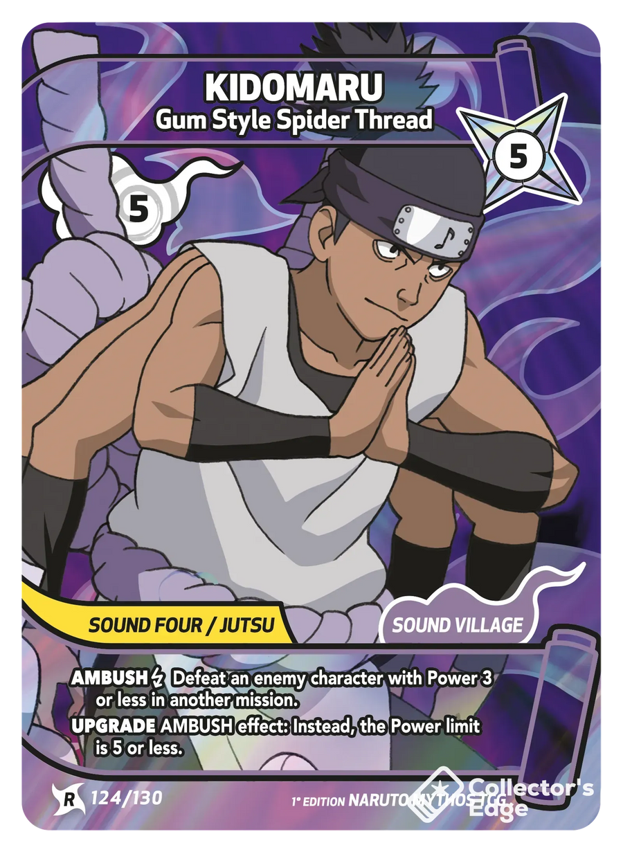 Kidomaru - Gum Style Spider Thread 124/130 Standard Naruto Mythos ...