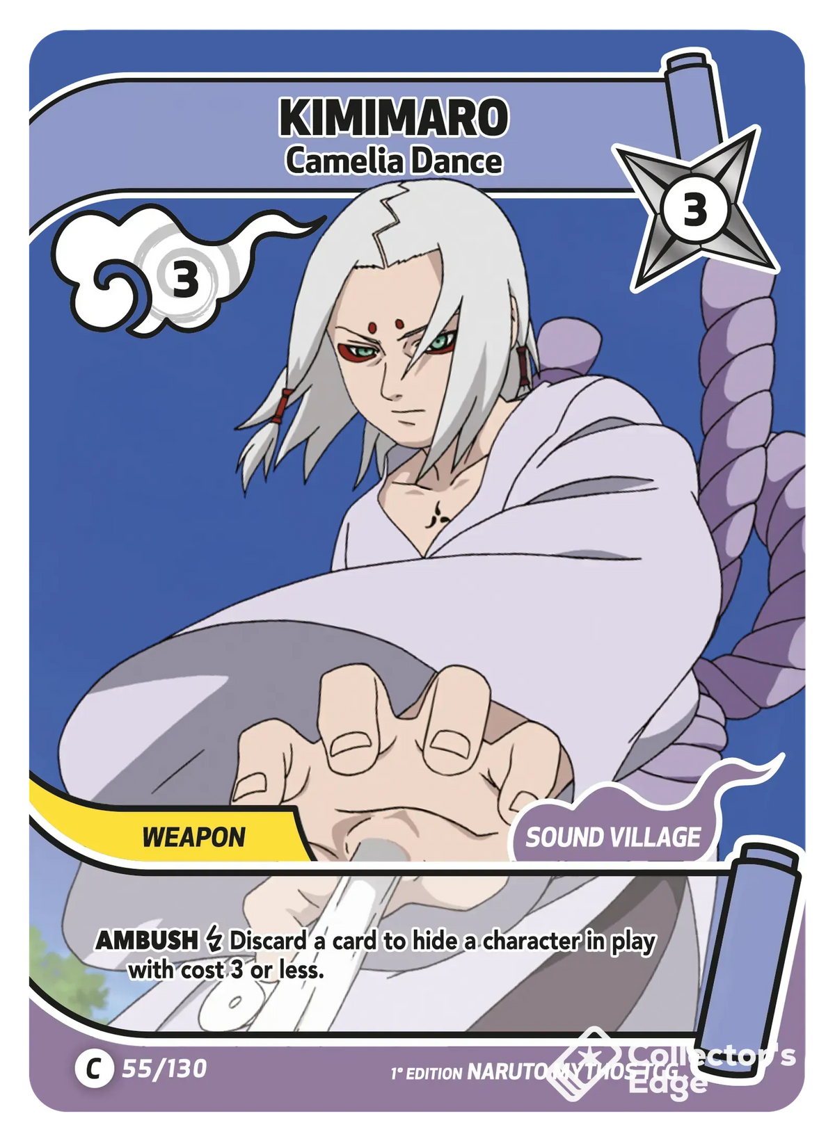 Kimimaro - Camelia Dance - 055/130 - Full Art 055/130 Full Art, Set 01 Naruto Mythos card
