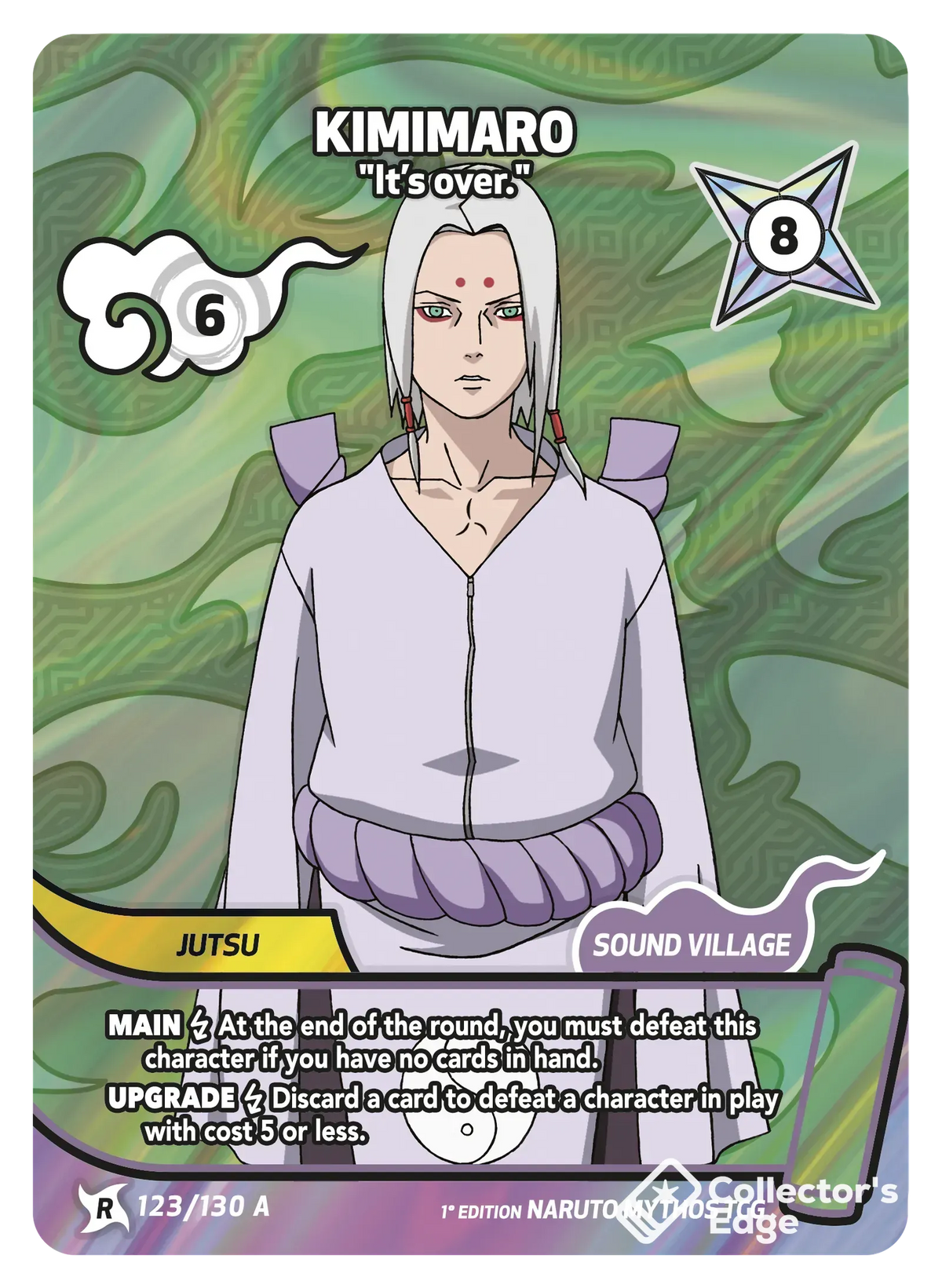 Kimimaro - It’s over. 123/130, Set 01 Naruto Mythos card