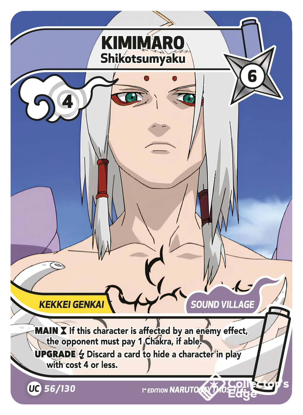 Kimimaro - Shikotsumyaku - 056/130 - Full Art 056/130 Full Art, Set 01 Naruto Mythos card