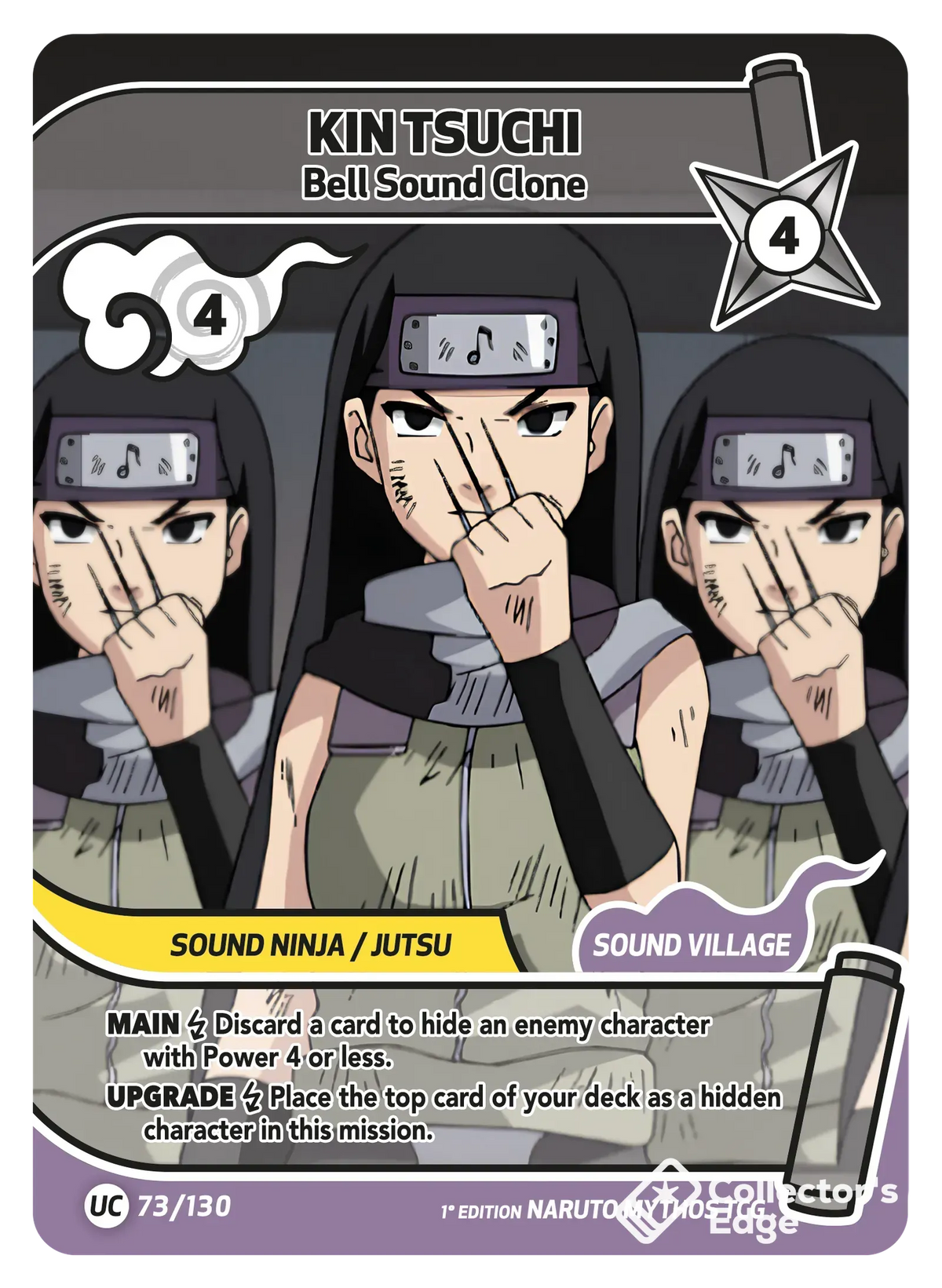 Kin Tsuchi - Bell Sound Clone - 073/130 - Full Art 073/130 Full Art, Set 01 Naruto Mythos card