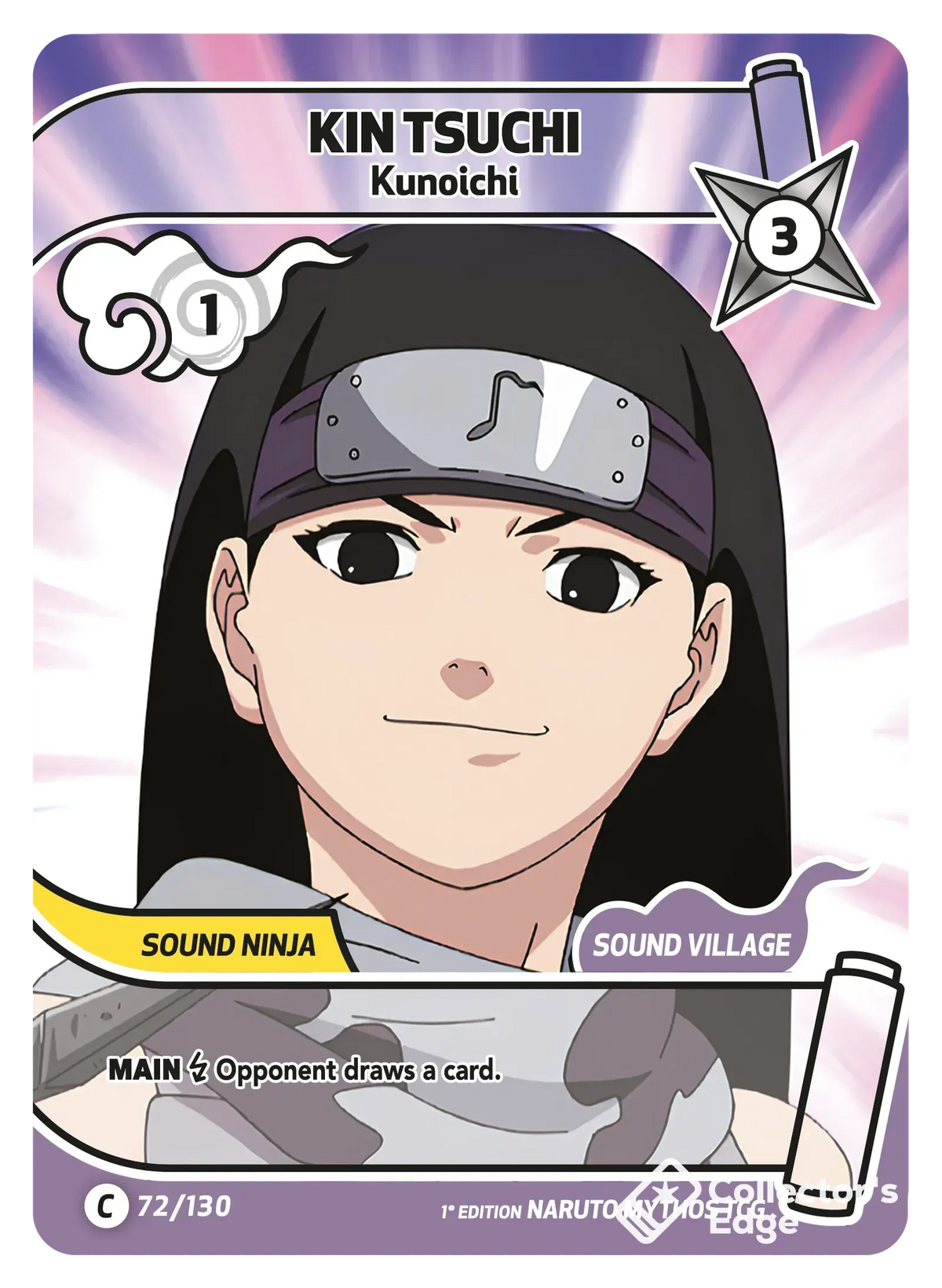 Kin Tsuchi - Kunoichi - 072/130 - Full Art 072/130 Full Art, Set 01 Naruto Mythos card