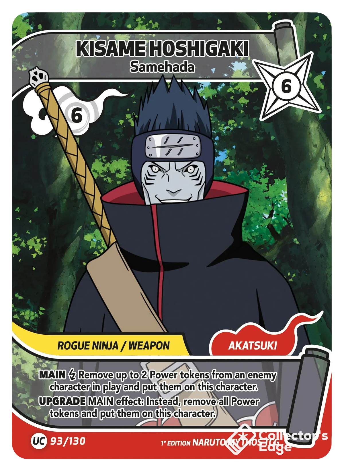 Kisame Hoshigaki - Samehada - 093/130 - Full Art 093/130 Full Art, Set 01 Naruto Mythos card