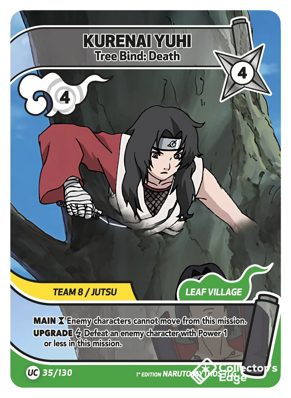 Naruto Mythos - Set 01 - Kurenai Yuhi - Tree Bind: Death - 035/130 - Full Art