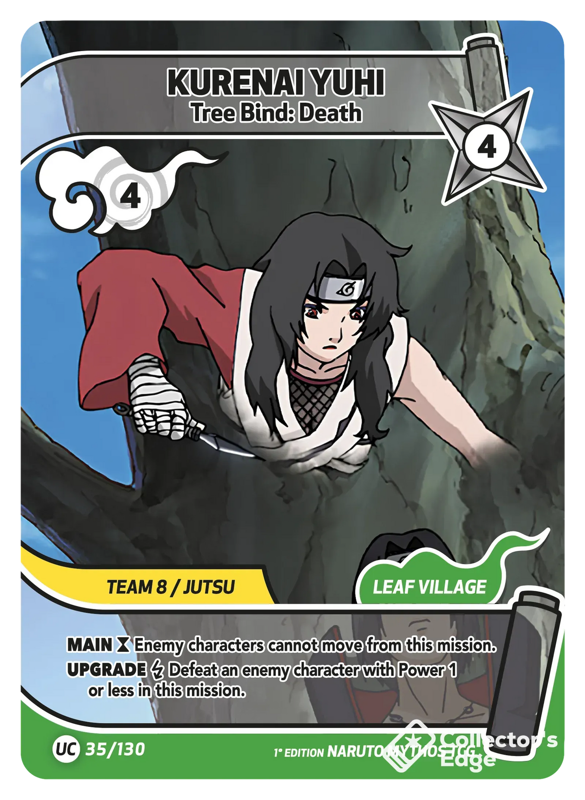 Kurenai Yuhi - Tree Bind: Death - 035/130 - Full Art 035/130 Full Art, Set 01 Naruto Mythos card
