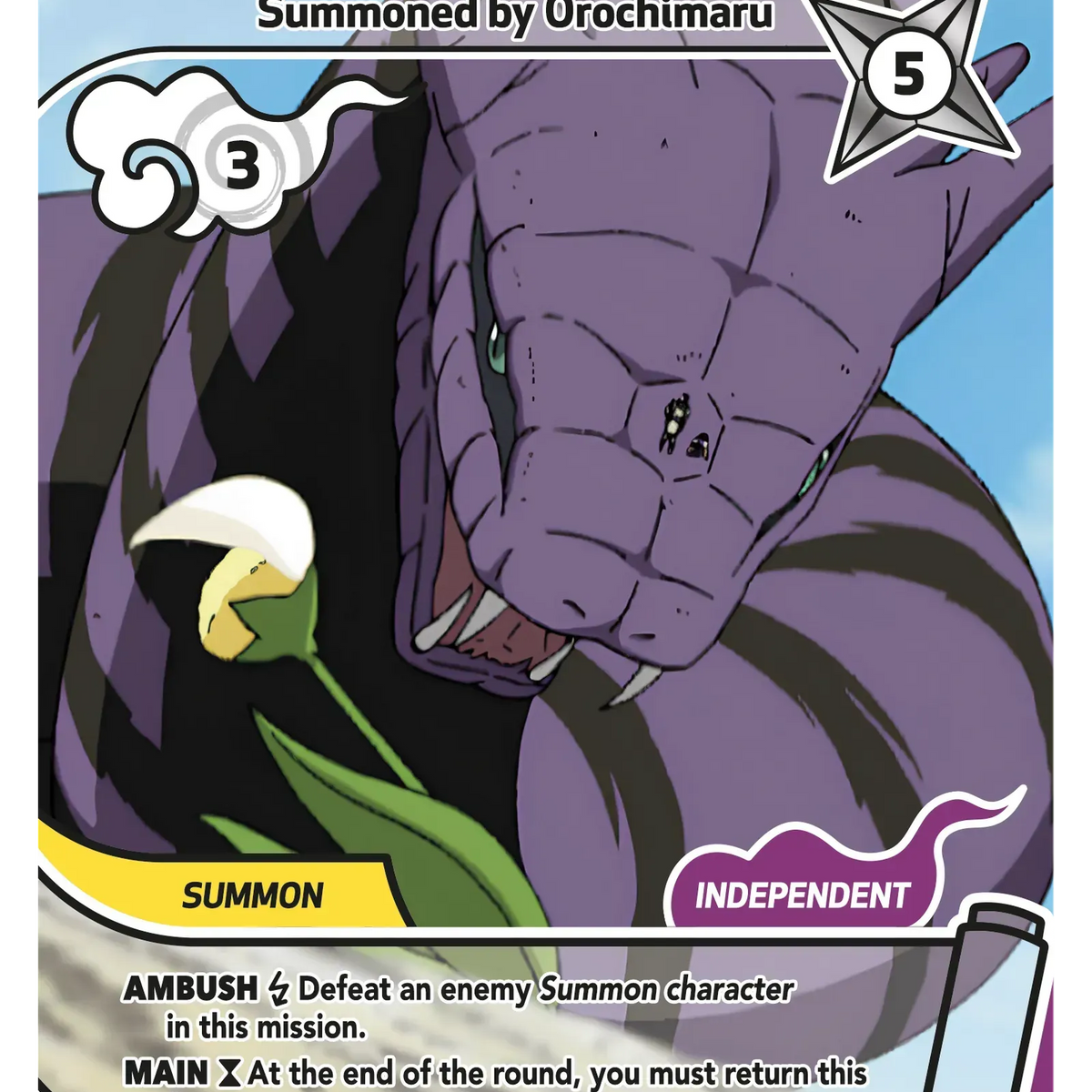 Manda - Summoned by Orochimaru 102/130 Full Art - Naruto Mythos Set 01 ...