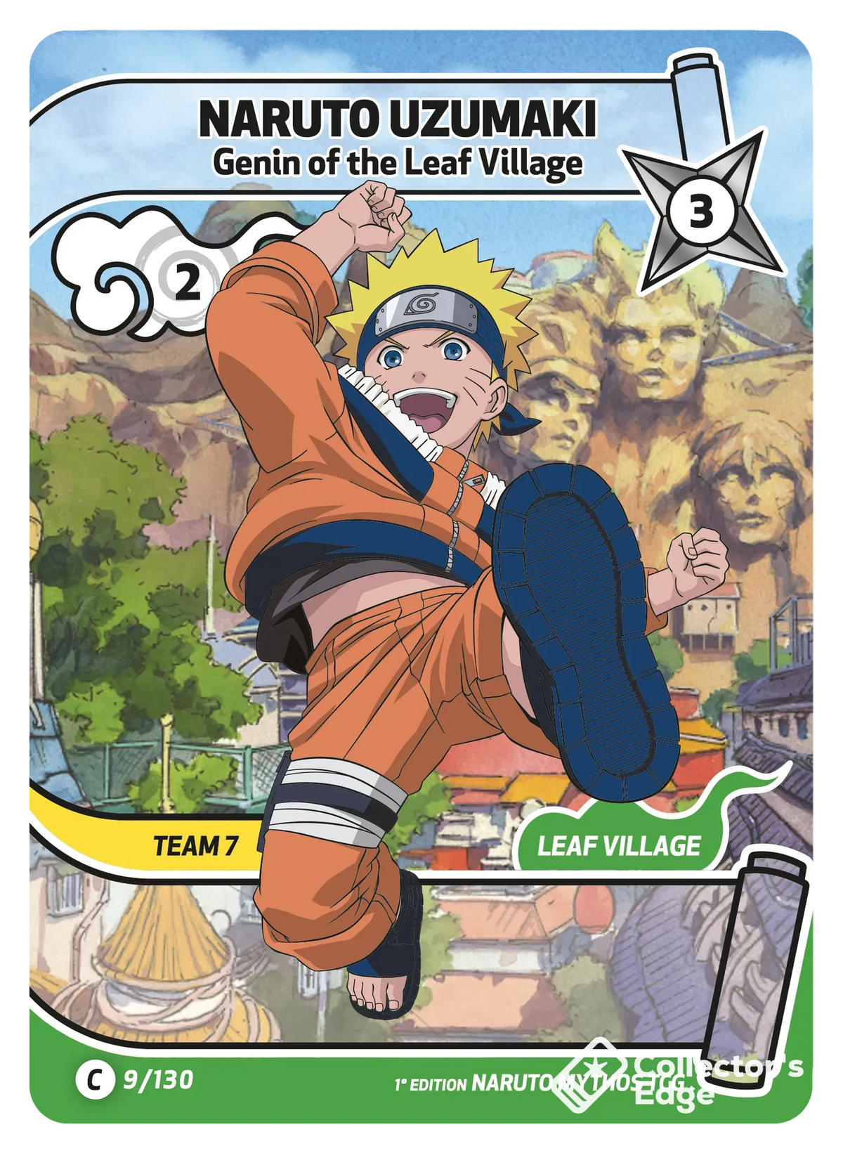 Naruto Uzumaki - Genin of the Leaf Village - 009/130 - Full Art 009/130 Full Art, Set 01 Naruto Mythos card