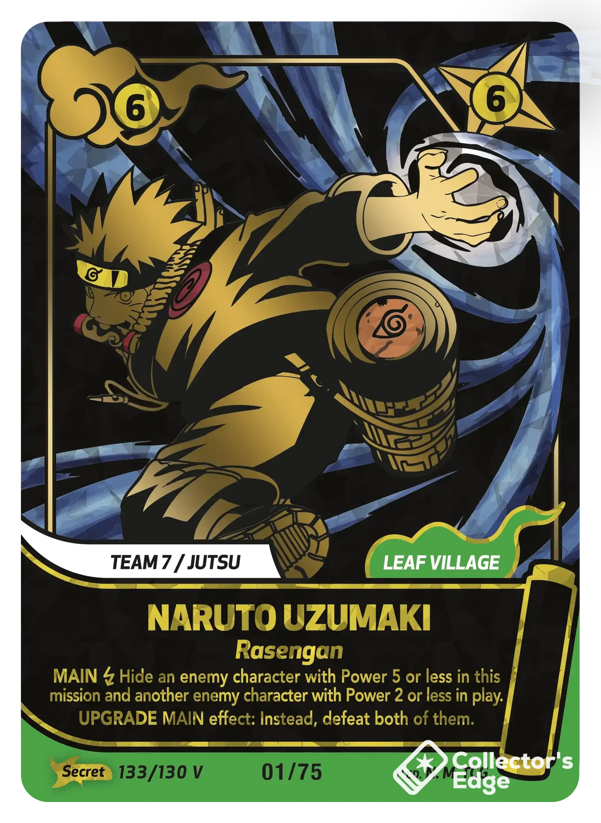 Naruto Uzumaki - Rasengan 133/130, Set 01 Naruto Mythos card