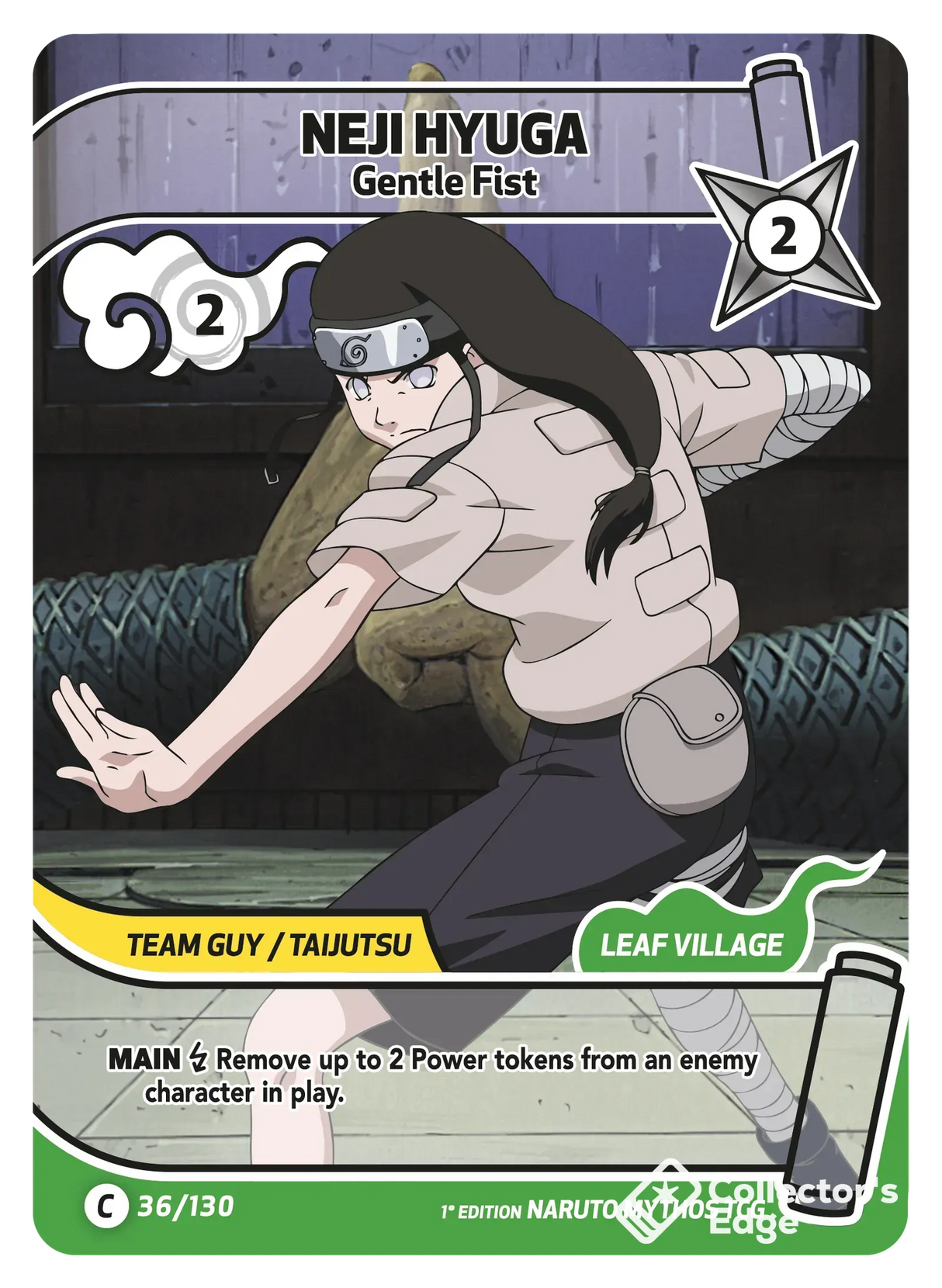 Naruto Mythos - Set 01 - Neji Hyuga - Gentle Fist - 036/130 - Full Art