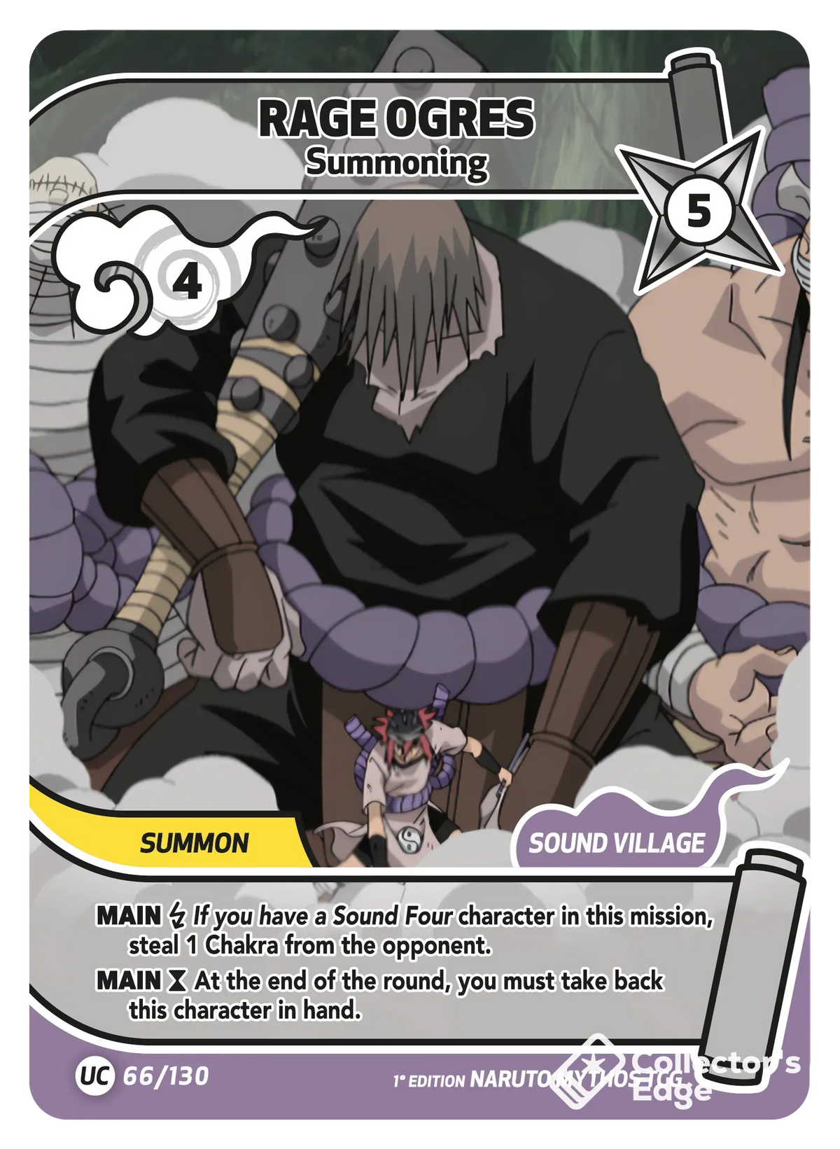 Rage Ogres - Summoning - 066/130 - Full Art 066/130 Full Art, Set 01 Naruto Mythos card
