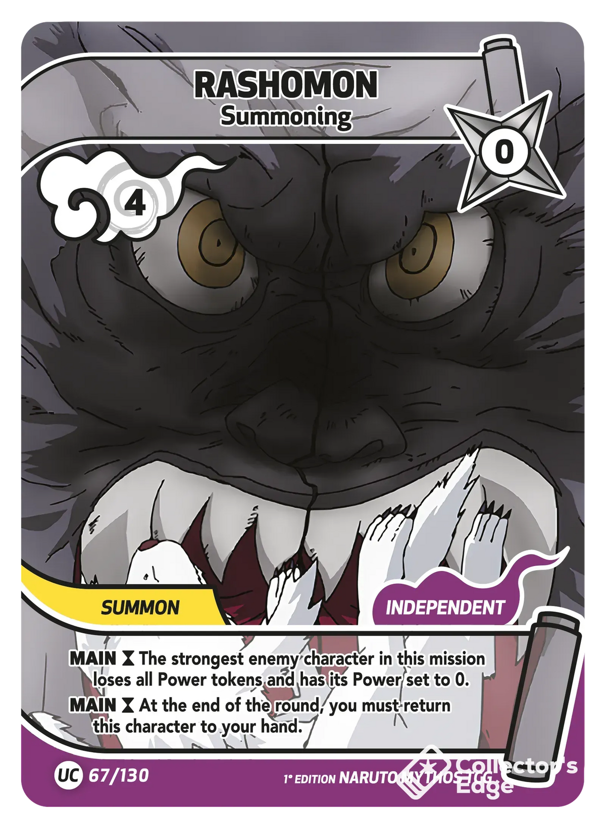 Rashomon - Summoning - 067/130 - Full Art 067/130 Full Art, Set 01 Naruto Mythos card
