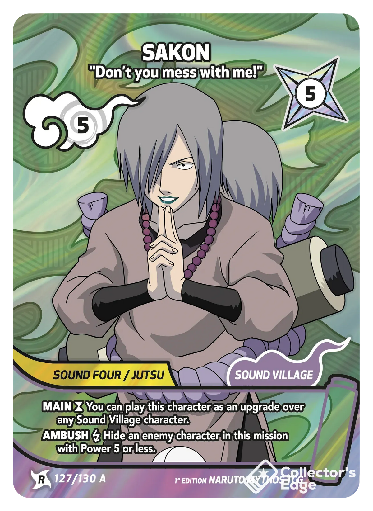 Sakon - Don’t you mess with me! 127/130, Set 01 Naruto Mythos card