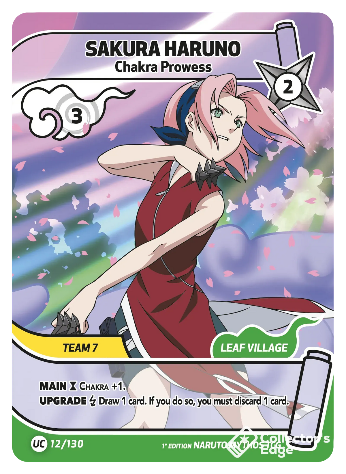 Sakura Haruno - Chakra Prowess - 012/130 - Full Art 012/130 Full Art, Set 01 Naruto Mythos card