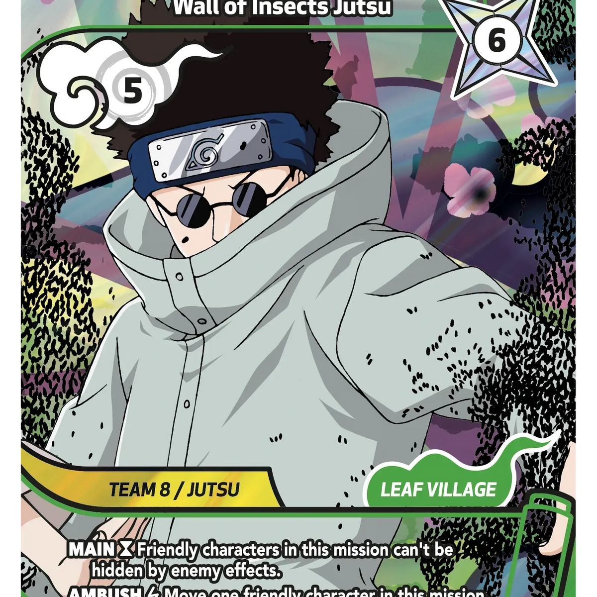 Shino Aburame - Wall of Insects Jutsu 115/130 Standard Naruto Mythos ...