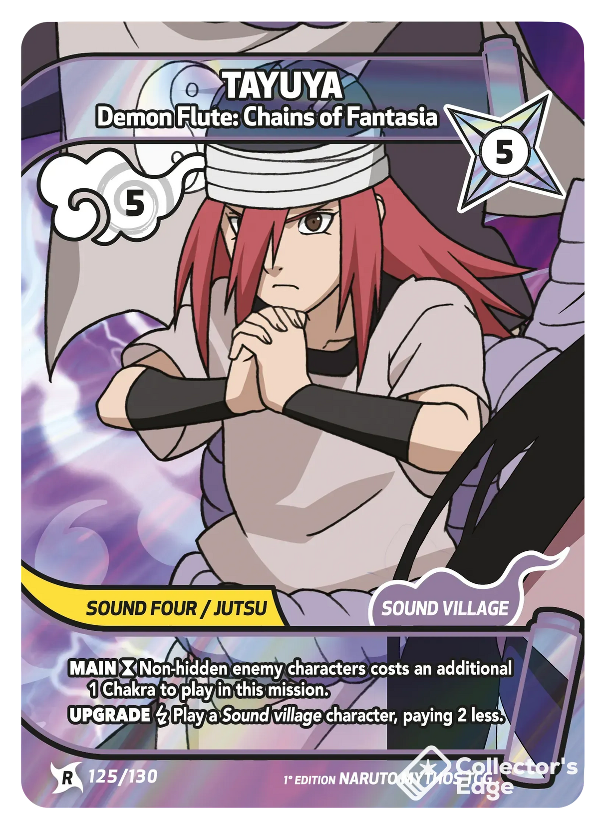 Naruto Mythos - Set 01 - Tayuya - Demon Flute: Chains of Fantasia - 125/130 - Standard