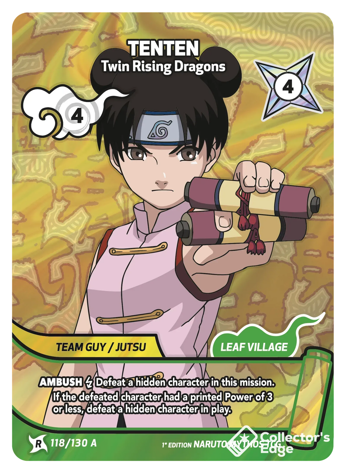 Naruto Mythos - Set 01 - Tenten - Twin Rising Dragons - 118/130 - Standard