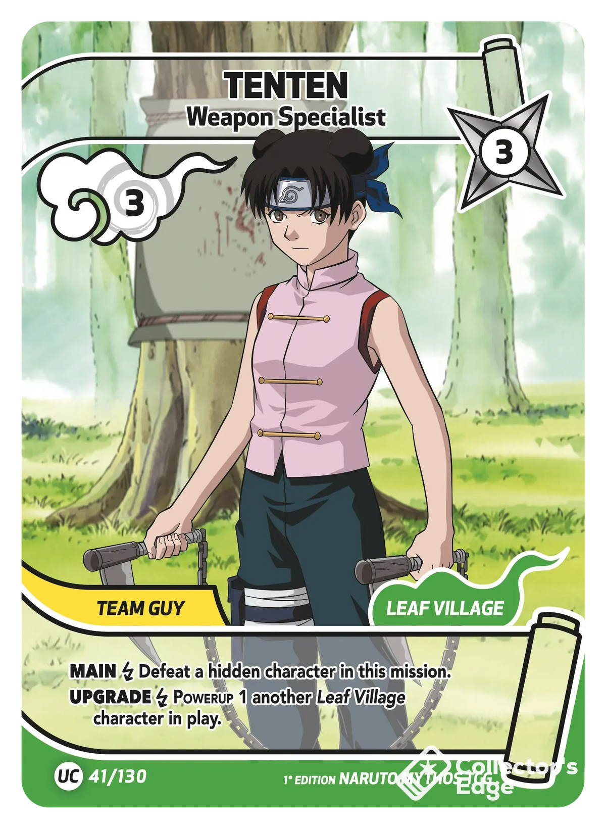Tenten - Weapon Specialist - 041/130 - Full Art 041/130 Full Art, Set 01 Naruto Mythos card