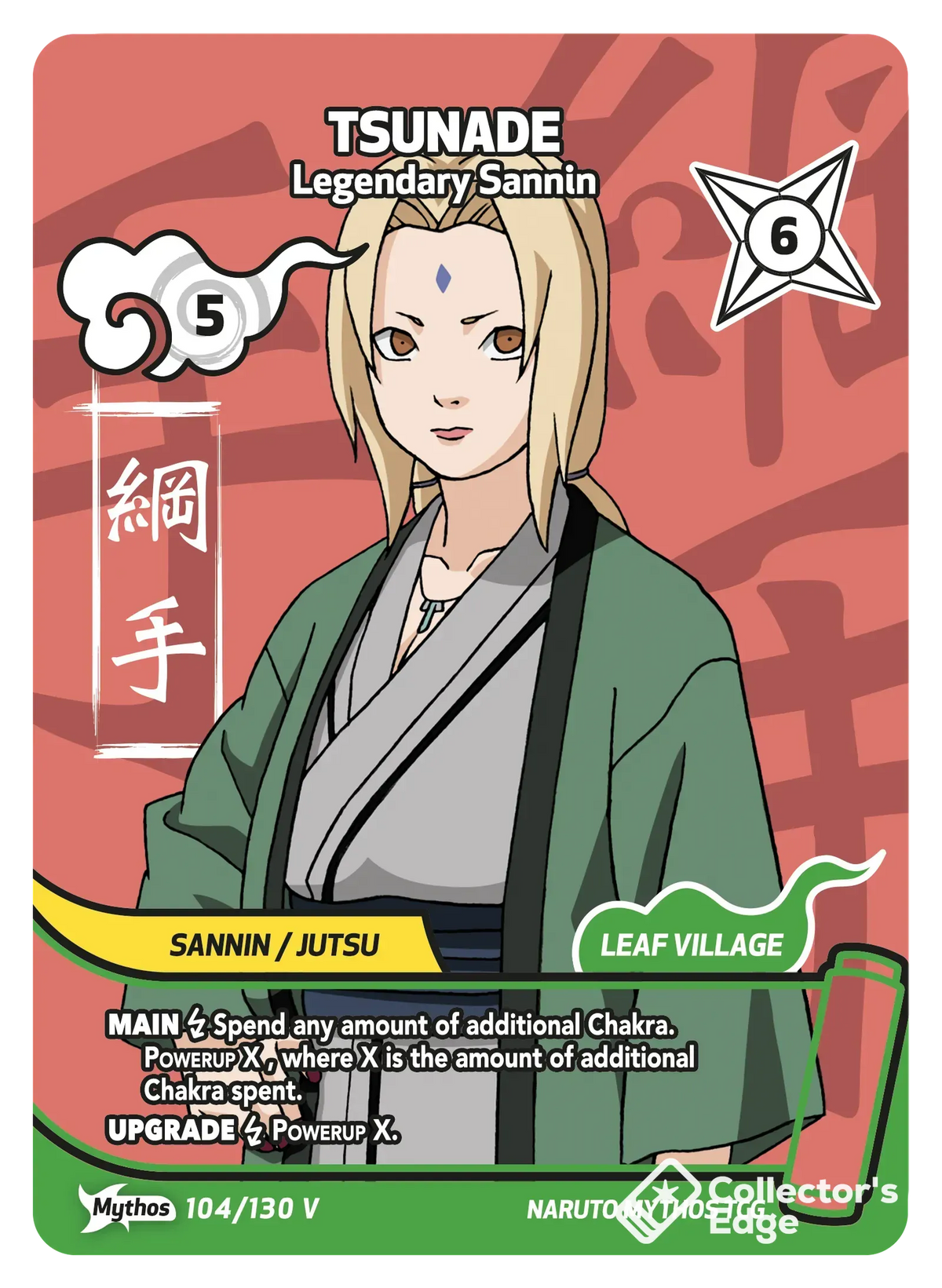 Tsunade - Legendary Sannin 104/130, Set 01 Naruto Mythos card