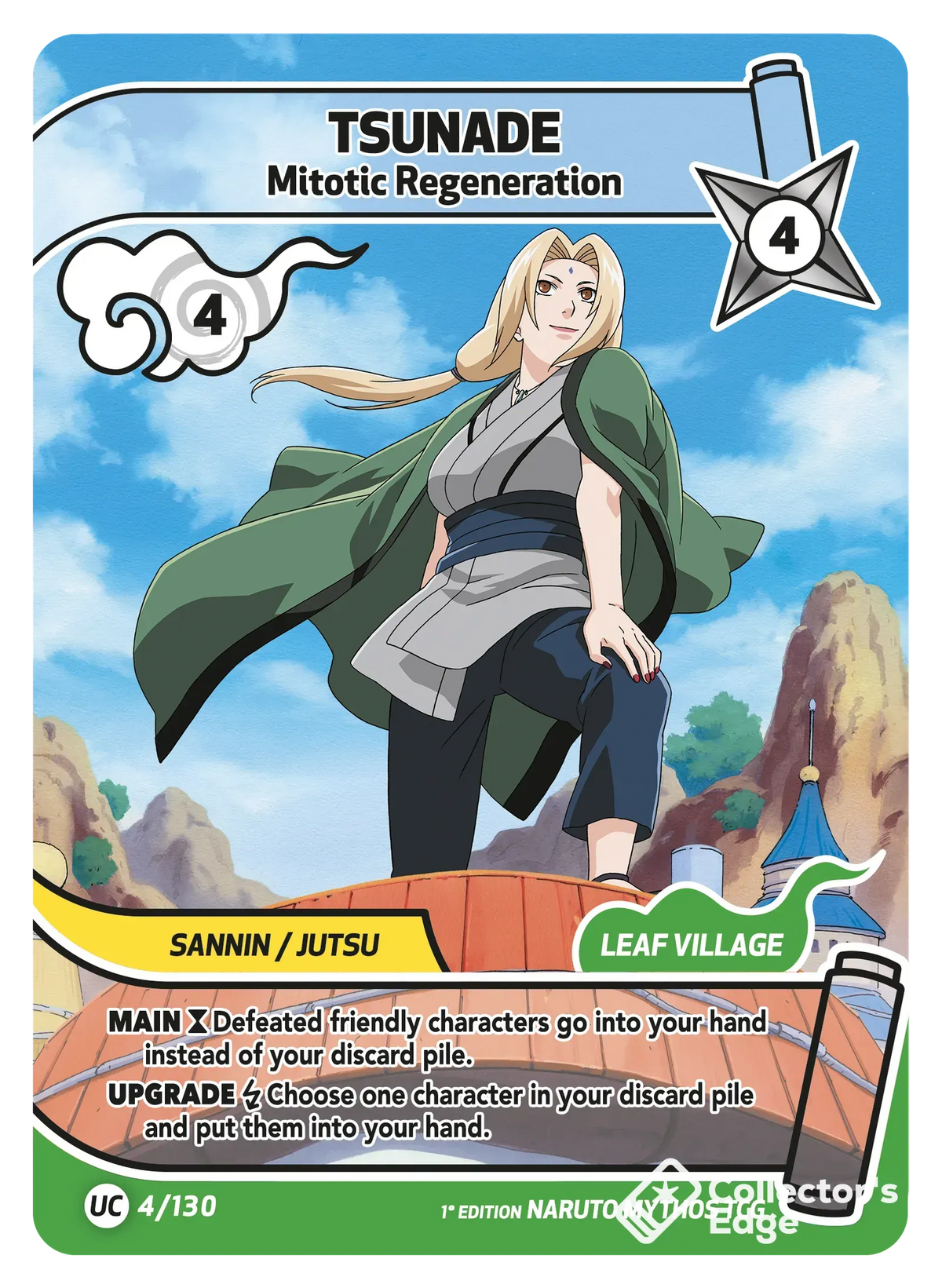 Tsunade - Mitotic Regeneration - 004/130 - Full Art 004/130 Full Art, Set 01 Naruto Mythos card