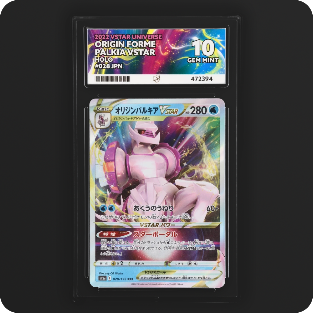 Origin Forme Palkia VSTAR 028/172 VSTAR Universe Ace Grading 10 — front of the graded slab