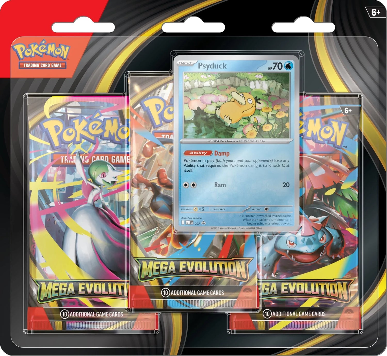 Pokemon TCG: Mega Evolution - 3 Pack Blister - Psyduck