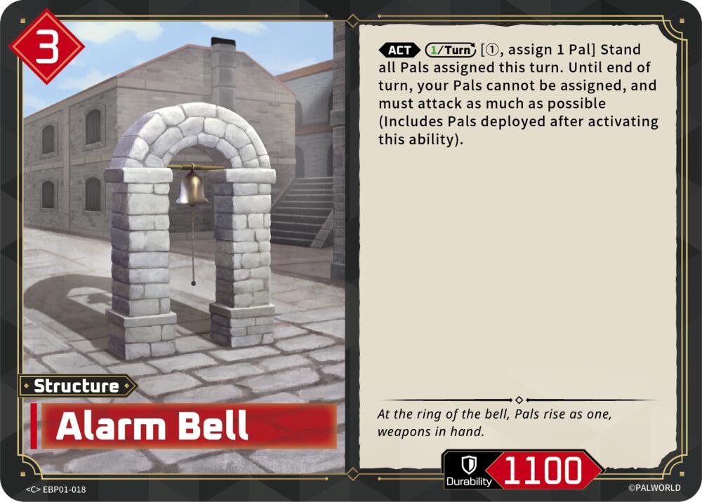 Alarm Bell EBP01-018 Standard - Palworld Official Card Game Dawn of Palpagos