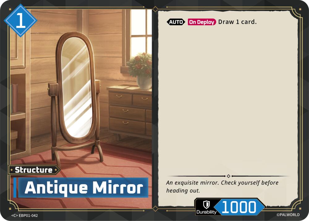 Antique Mirror EBP01-042 Standard - Palworld Official Card Game Dawn of Palpagos