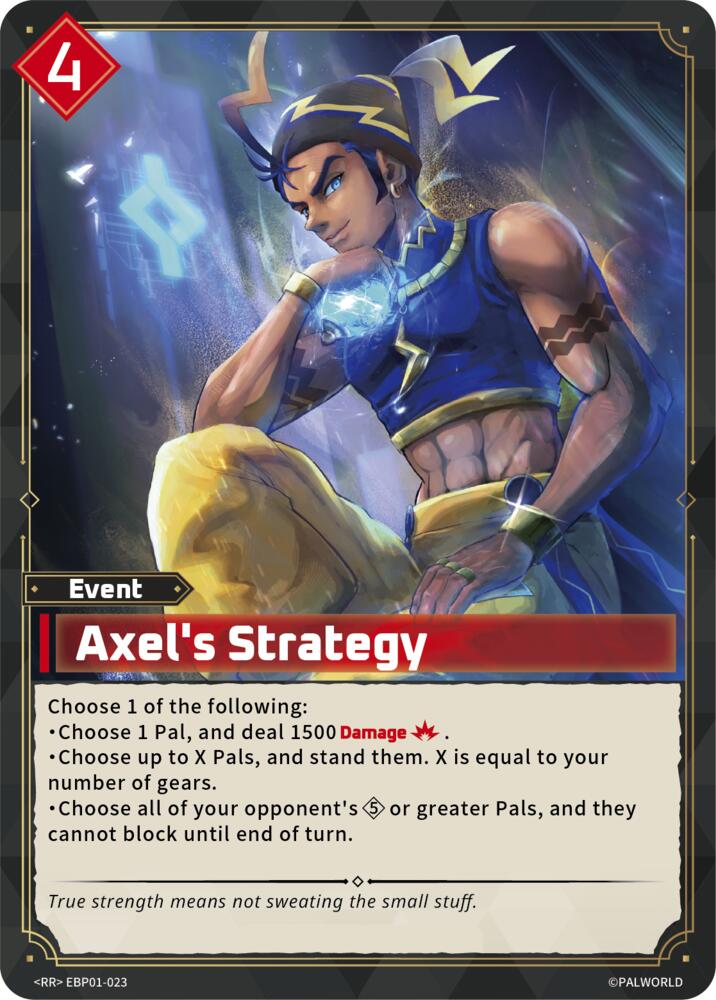 Axel's Strategy EBP01-023 Foil - Palworld Official Card Game Dawn of Palpagos