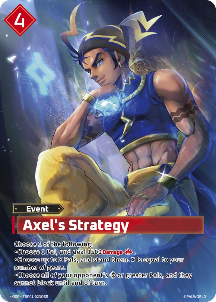 Axel's Strategy EBP01-023OSR Foil - Palworld Official Card Game Dawn of Palpagos