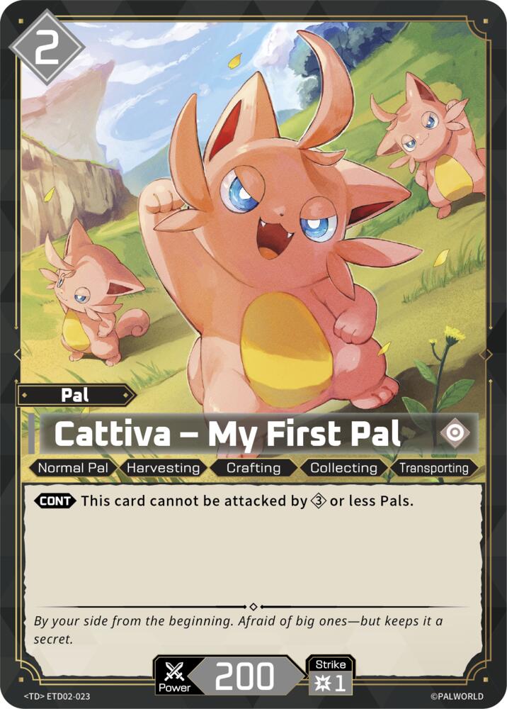 Cattiva - My First Pal ETD02-023 Standard - Palworld Official Card Game Dawn of Palpagos