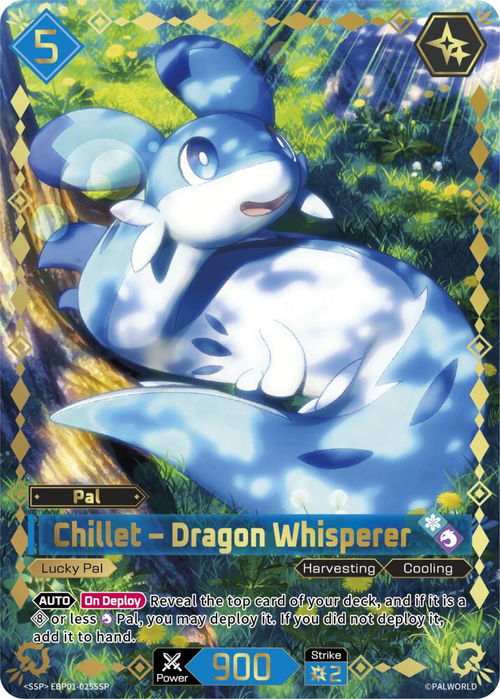 Chillet - Dragon Whisperer EBP01-025SSP Foil - Palworld Official Card Game Dawn of Palpagos