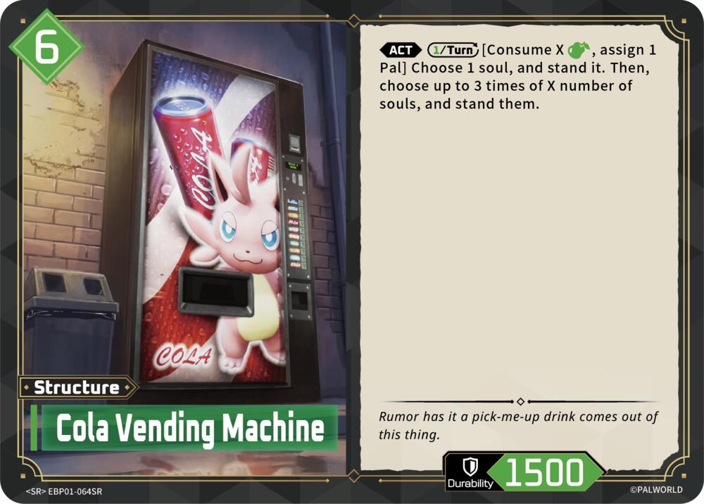 Cola Vending Machine EBP01-064SR Foil - Palworld Official Card Game Dawn of Palpagos