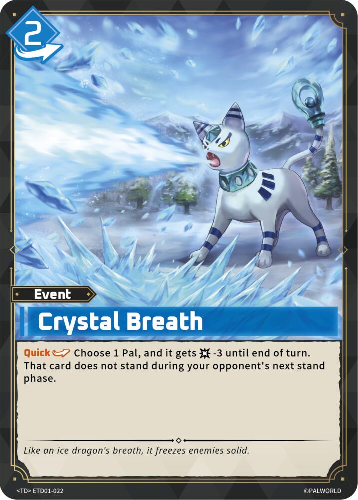Crystal Breath ETD01-022 Standard - Palworld Official Card Game Dawn of Palpagos