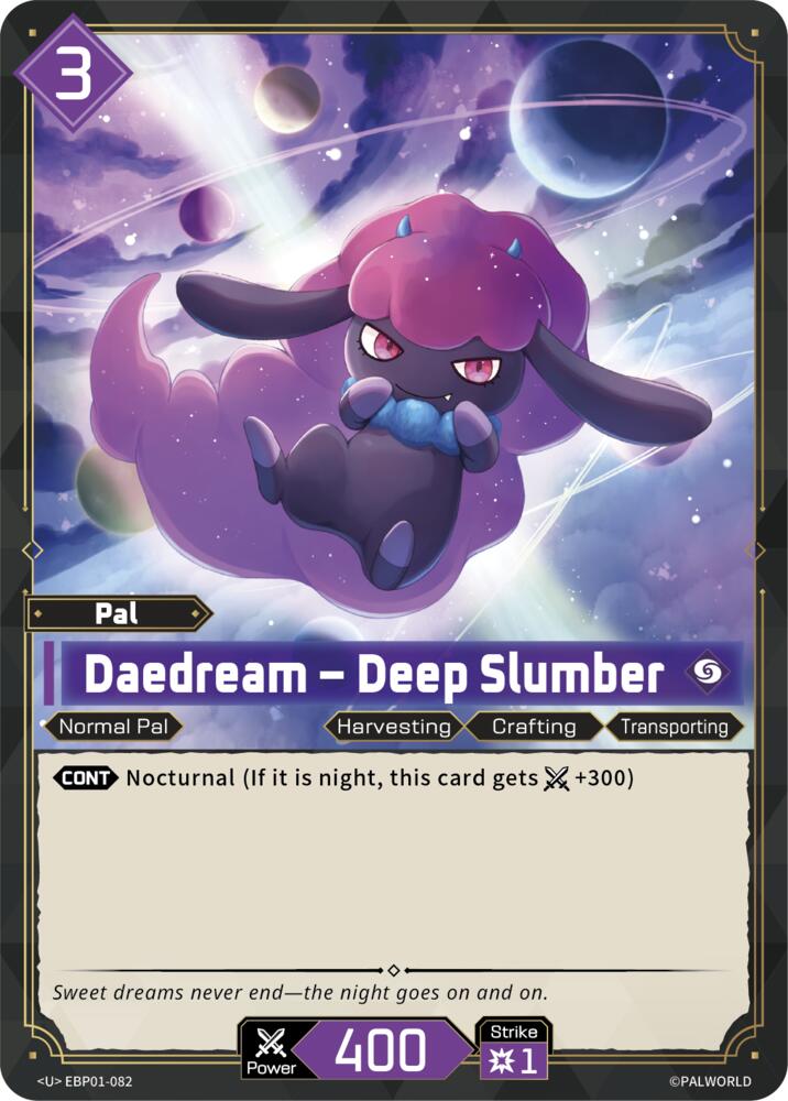 Daedream - Deep Slumber EBP01-082 Standard - Palworld Official Card Game Dawn of Palpagos