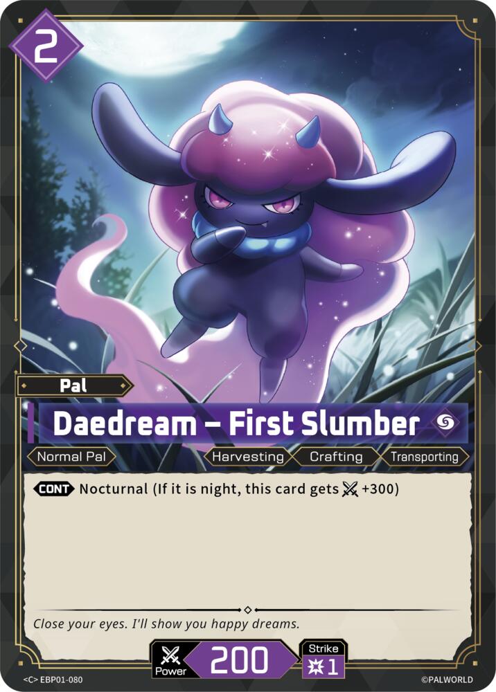 Daedream - First Slumber EBP01-080 Standard - Palworld Official Card Game Dawn of Palpagos