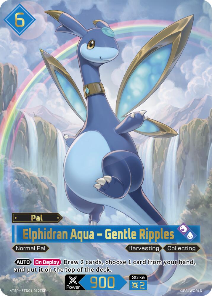 Elphidran Aqua - Gentle Ripples ETD01-012TSP Foil - Palworld Official Card Game Dawn of Palpagos