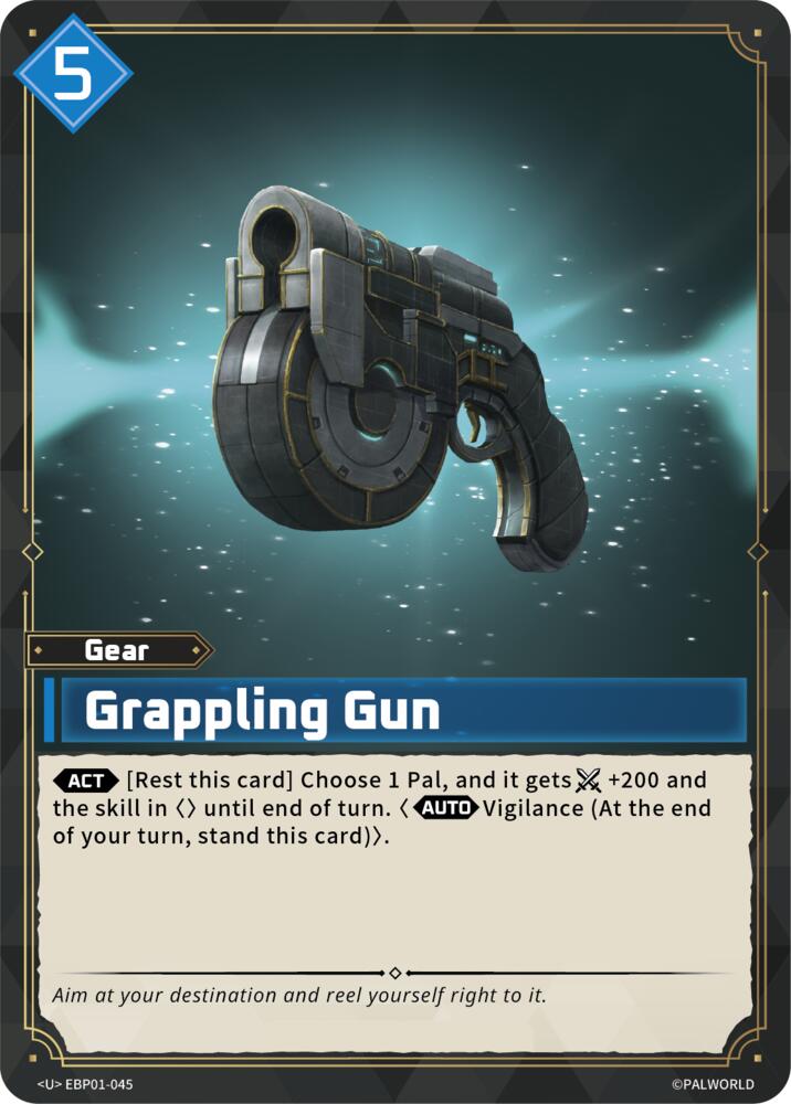 Grappling Gun EBP01-045 Standard - Palworld Official Card Game Dawn of Palpagos
