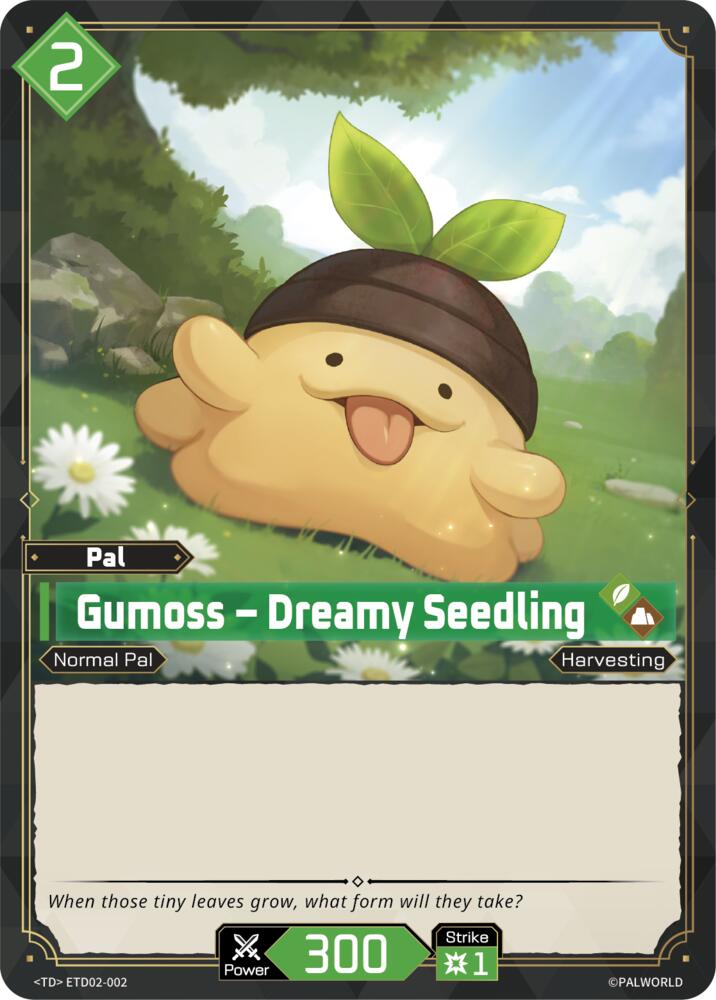 Gumoss - Dreamy Seedling ETD02-002 Standard - Palworld Official Card Game Dawn of Palpagos