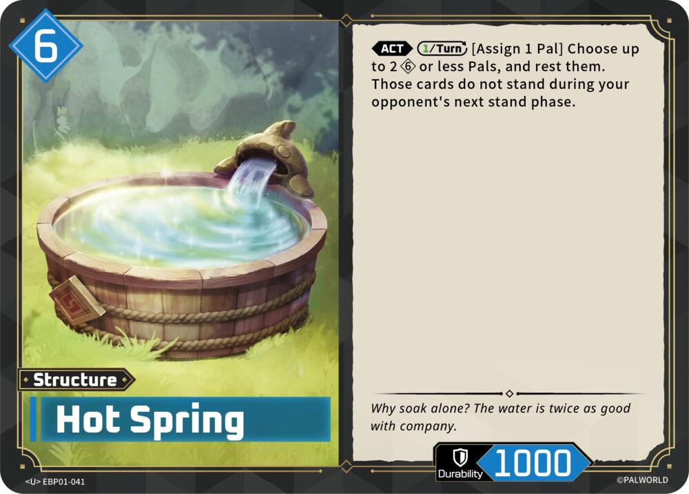 Hot Spring EBP01-041 Standard - Palworld Official Card Game Dawn of Palpagos