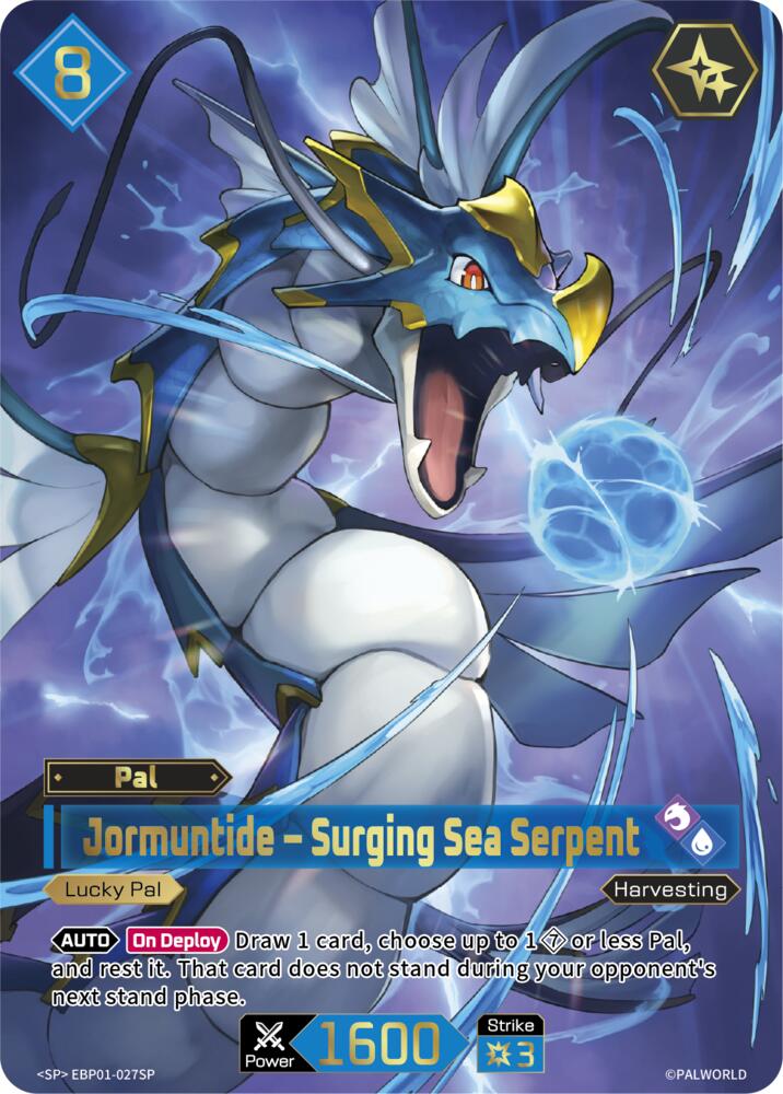 Jormuntide - Surging Sea Serpent EBP01-027SP Foil - Palworld Official Card Game Dawn of Palpagos